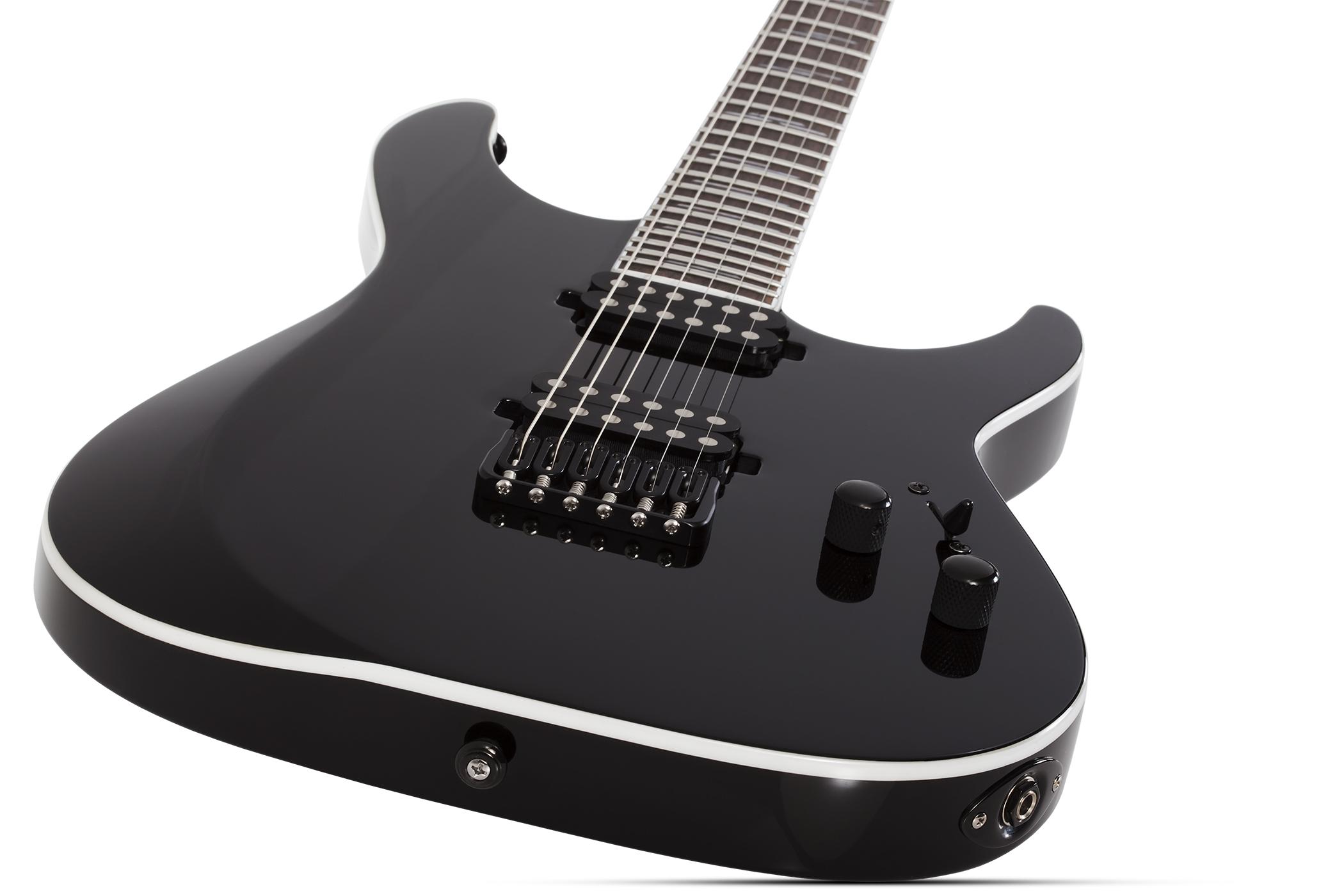 Schecter Reaper-6 Custom 2h Ht Eb - Black - Str shape electric guitar - Variation 1