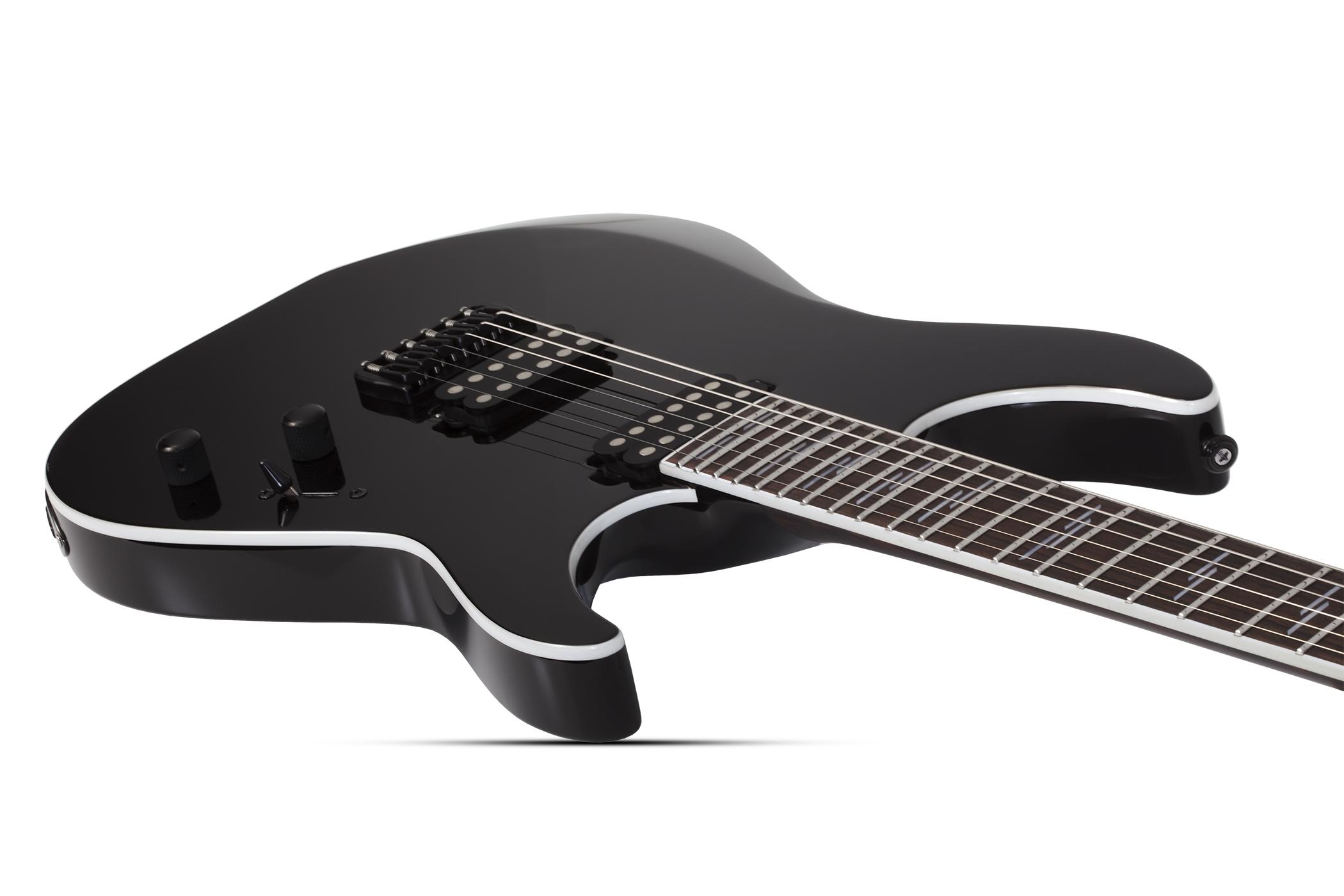 Schecter Reaper-6 Custom 2h Ht Eb - Black - Str shape electric guitar - Variation 2