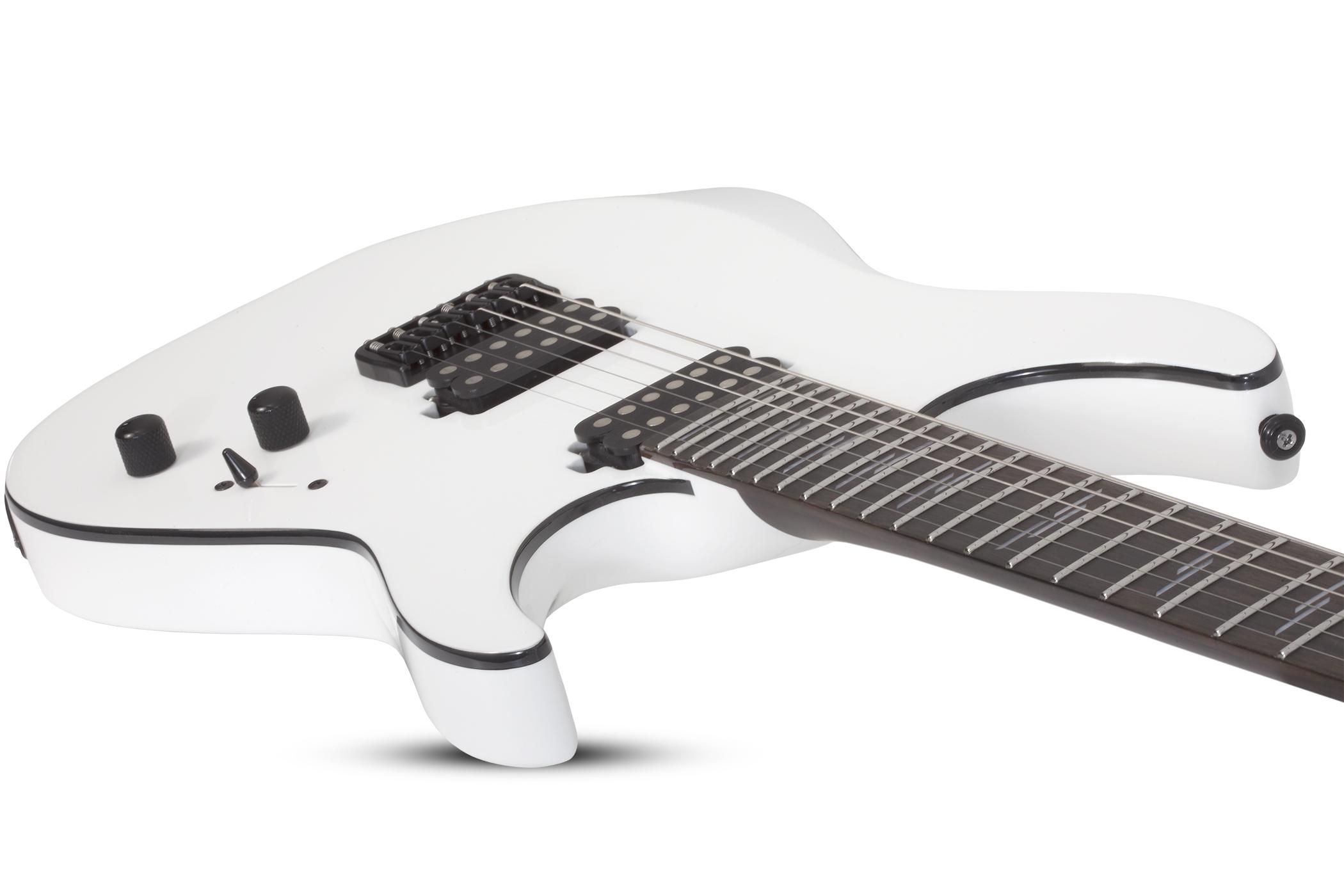 Schecter Reaper-6 Custom 2h Ht Eb - Gloss White - Str shape electric guitar - Variation 2