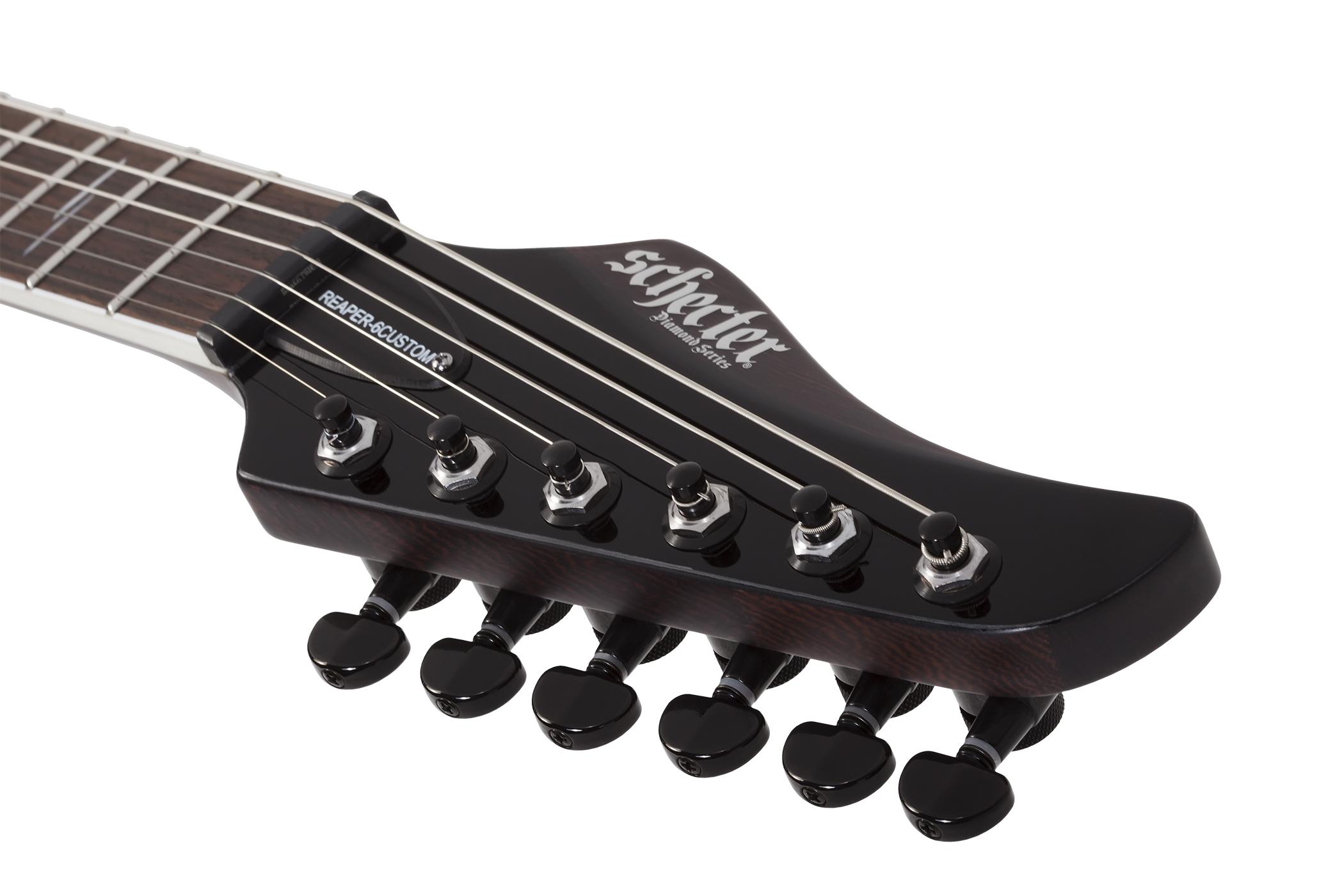 Schecter Reaper-6 Custom 2h Ht Eb - Black - Str shape electric guitar - Variation 6