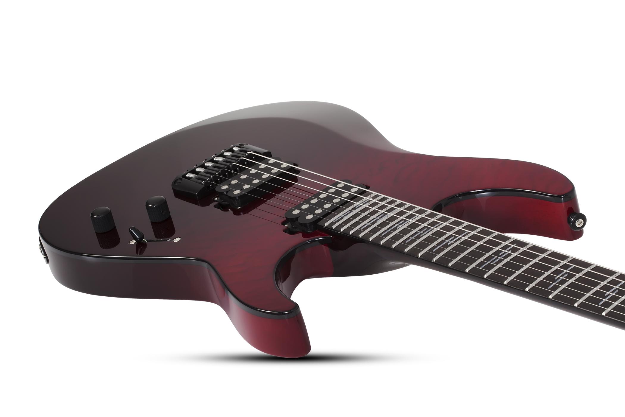 Schecter Reaper-6 Elite 2h Ht Eb - Blood Burst - Str shape electric guitar - Variation 2