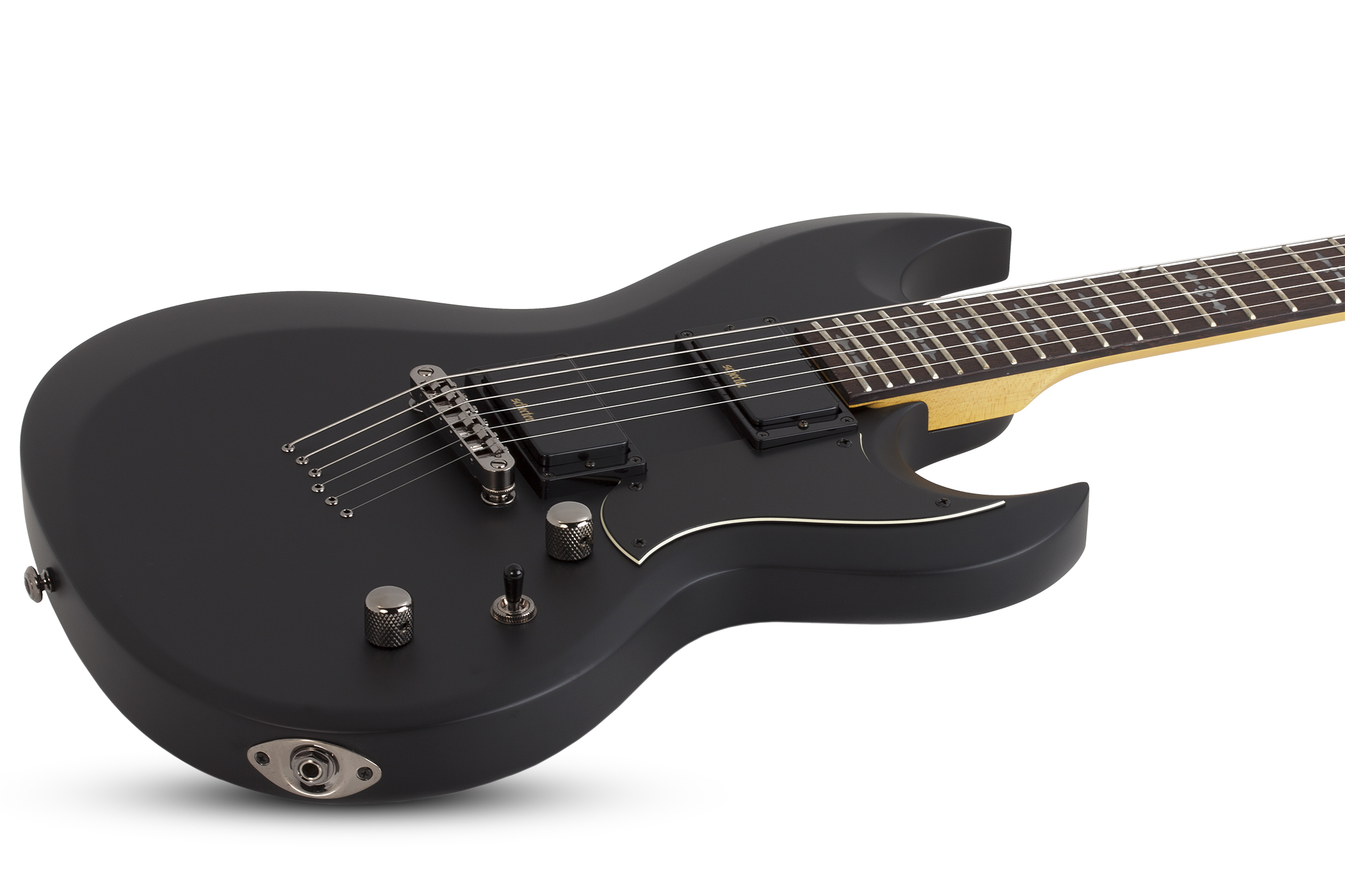 Schecter S-ii Demon 2h Ht Rw - Satin Black - Metal electric guitar - Variation 1