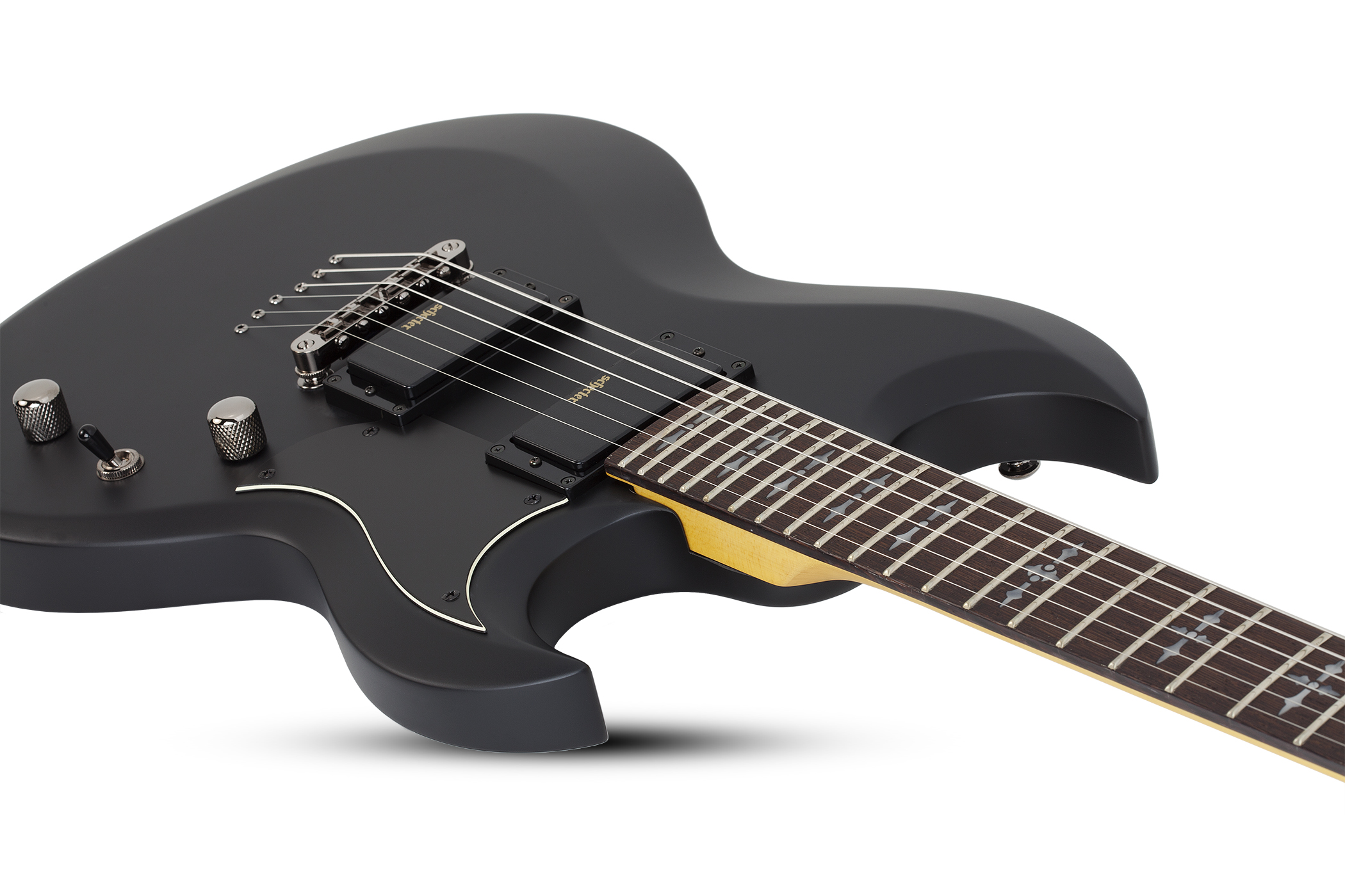 Schecter S-ii Demon 2h Ht Rw - Satin Black - Metal electric guitar - Variation 2