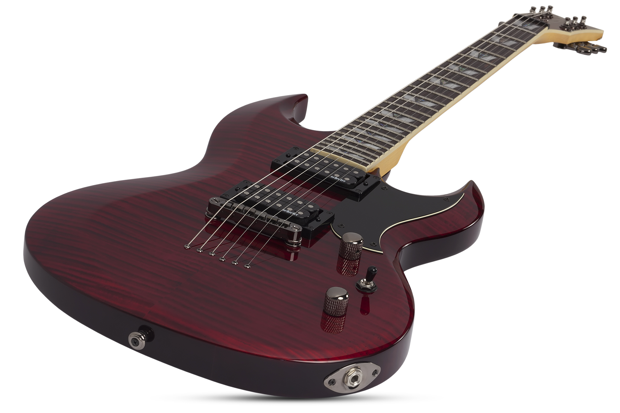 Schecter S-ii Omen Extreme 2h Ht Rw - Black Cherry - Metal electric guitar - Variation 1
