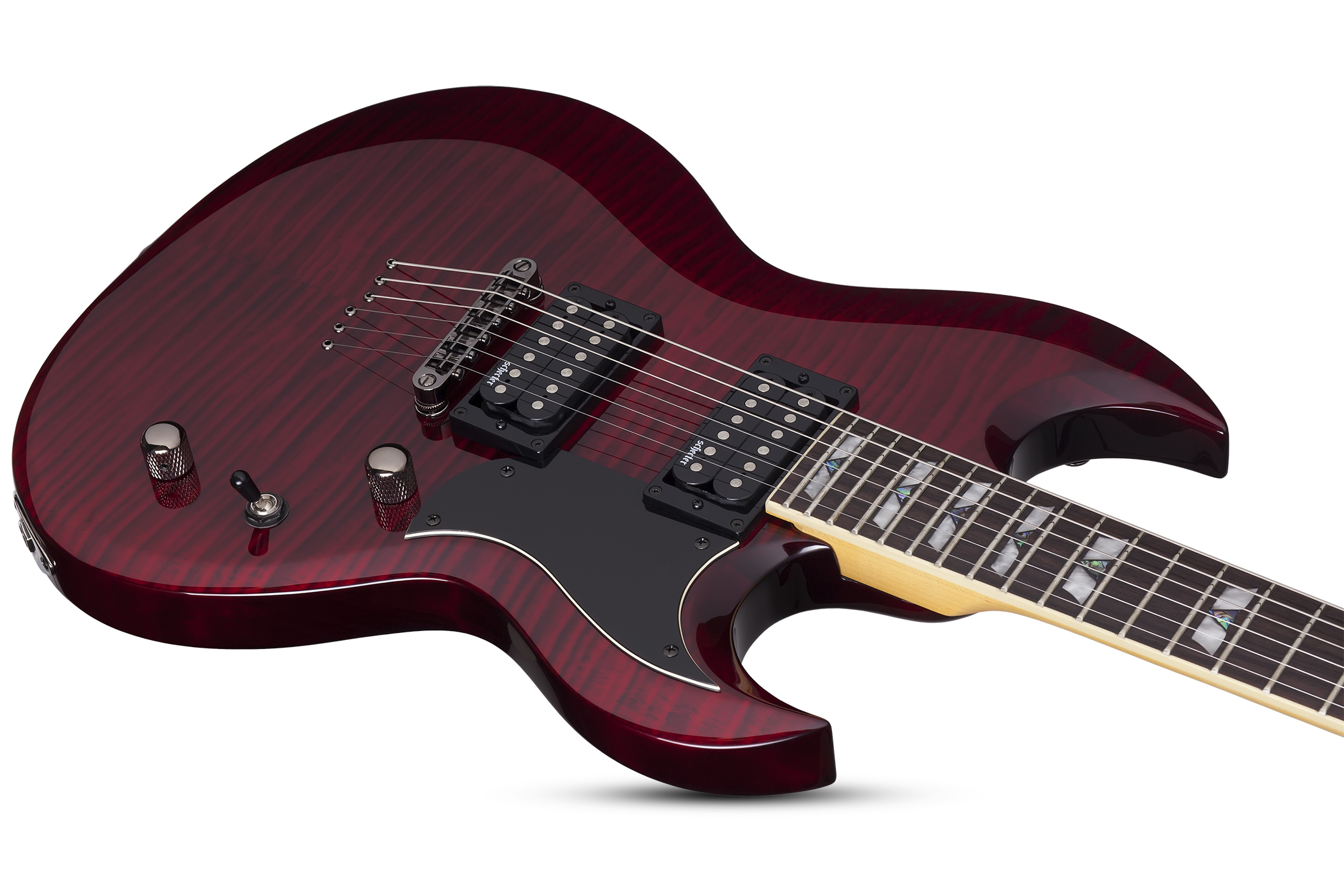 Schecter S-ii Omen Extreme 2h Ht Rw - Black Cherry - Metal electric guitar - Variation 2