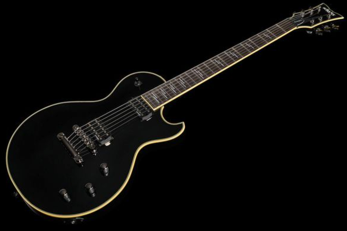 Schecter Solo-ii Blackjack 2h Lundgren Ht Eb - Black - Single cut electric guitar - Variation 1