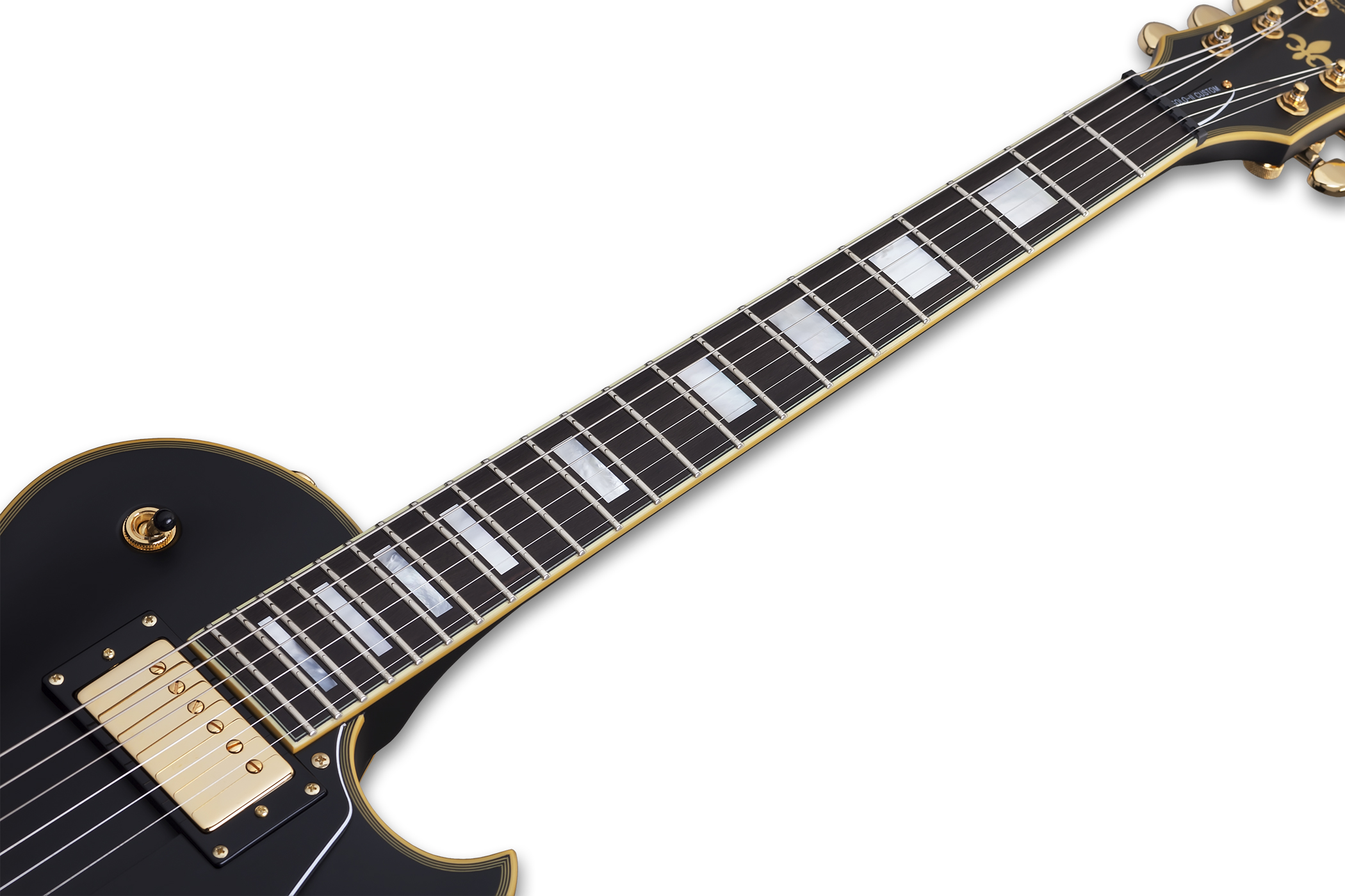 Schecter Solo-ii Custom 2h Ht Eb - Aged Black Satin - Single cut electric guitar - Variation 3
