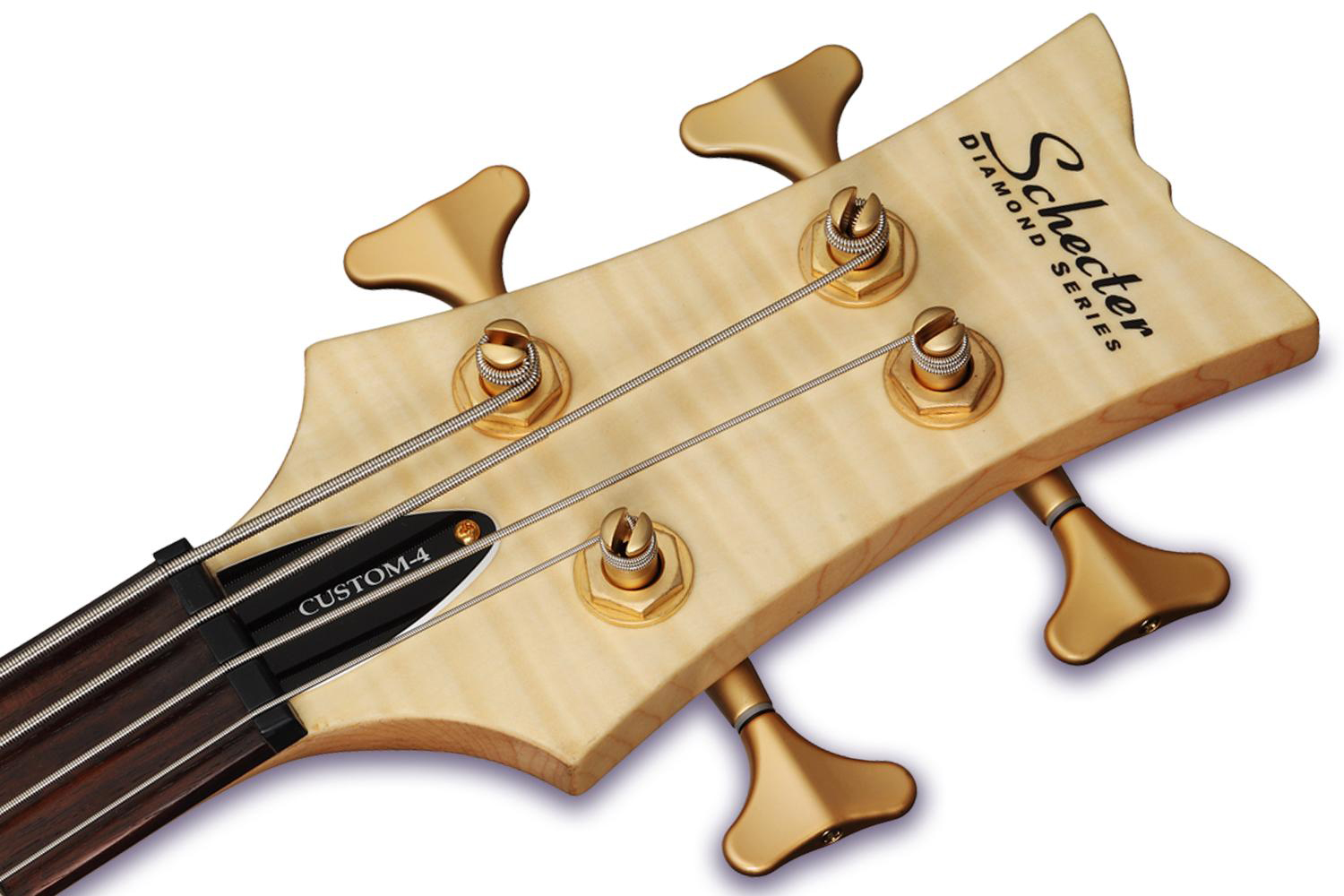 Schecter Stiletto Custom-4 Active Emg Rw - Natural Satin - Solid body electric bass - Variation 4