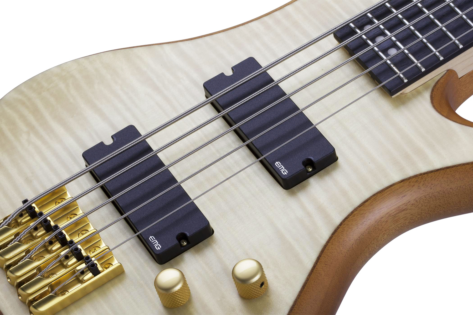 Schecter Stiletto Custom-5 5c Active Emg Rw - Natural Satin - Solid body electric bass - Variation 3
