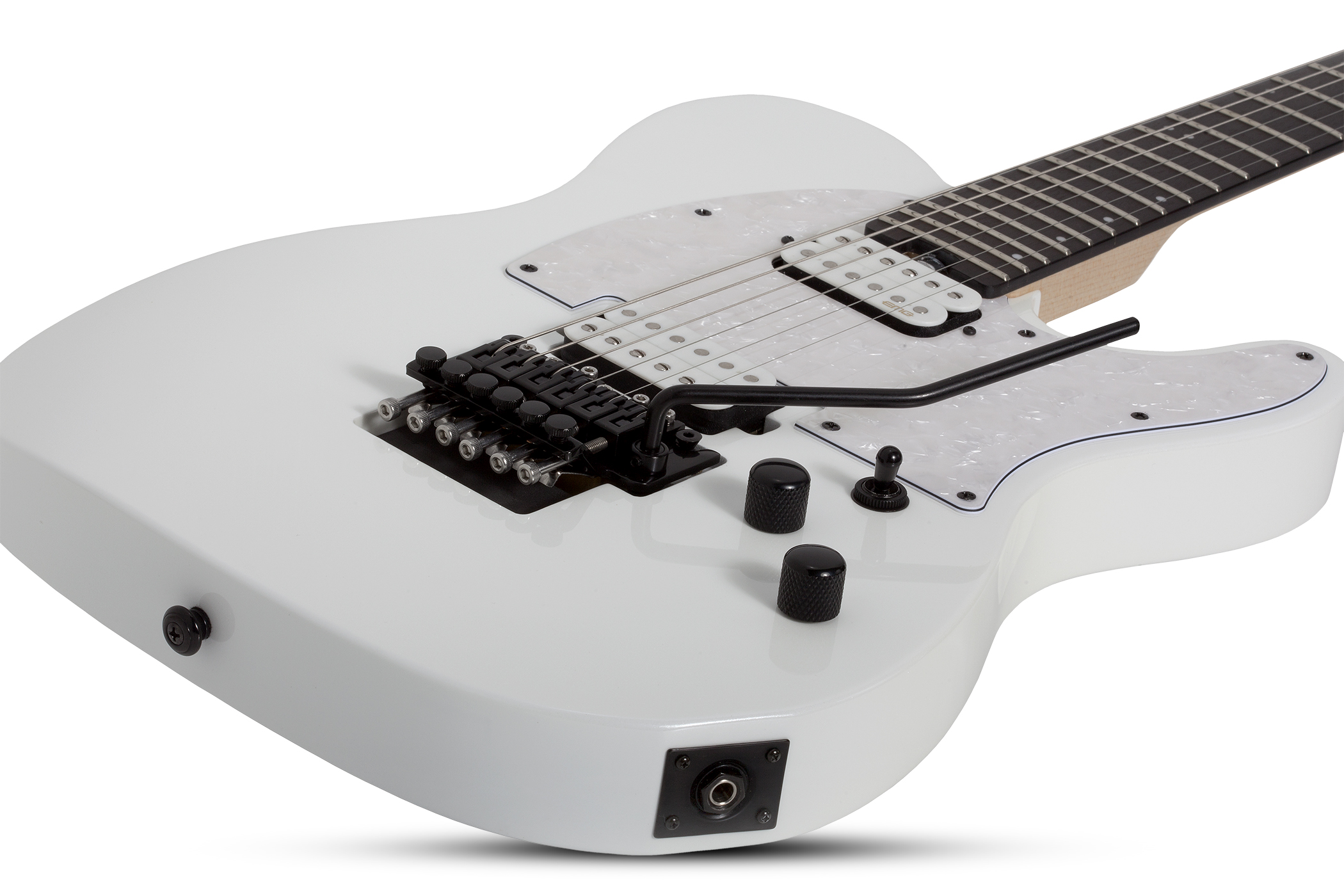 Schecter Sun Valley Super Shredder Pt Fr 2h Emg Rw - Metallic White - Tel shape electric guitar - Variation 1