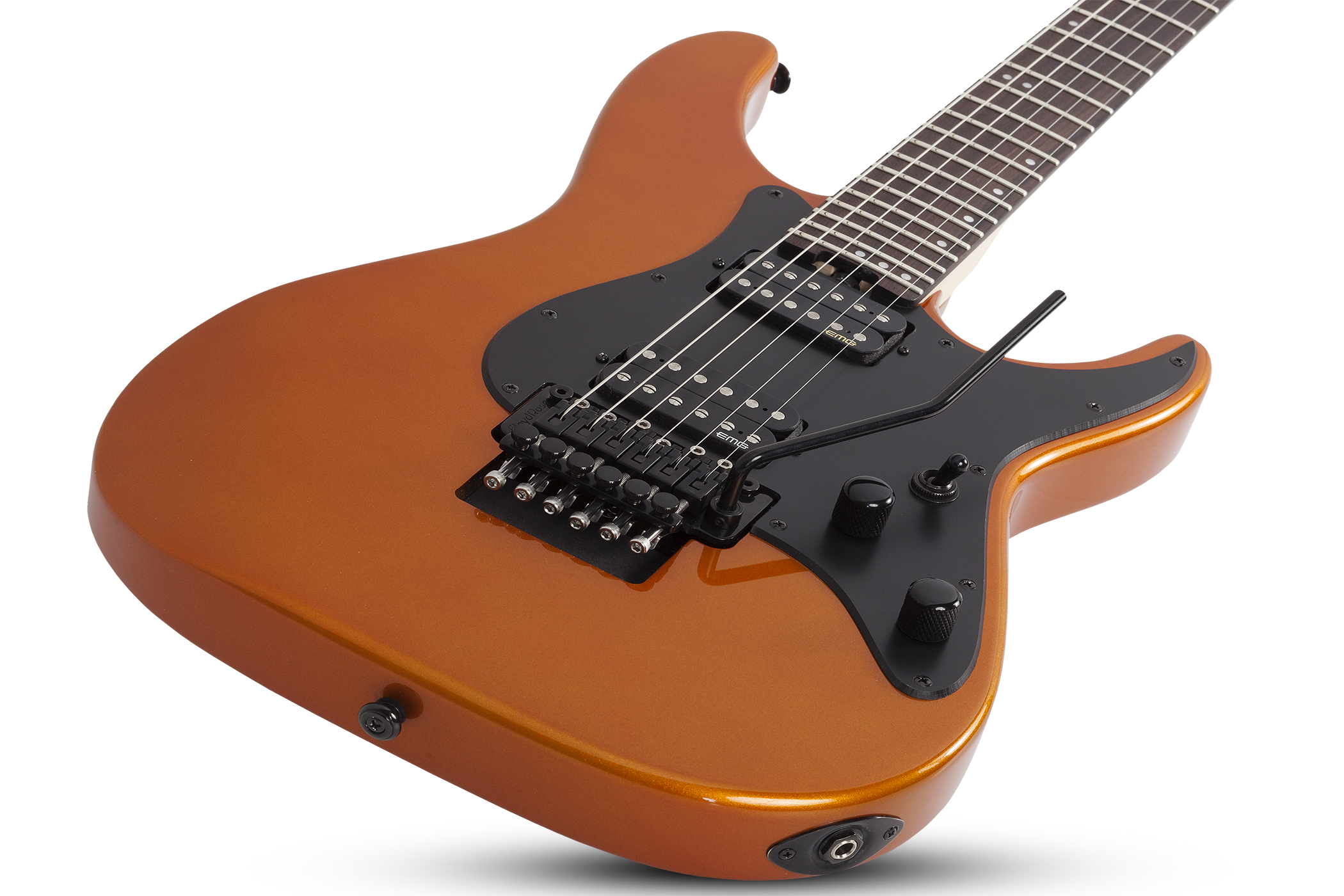 Schecter Sun Valley Super Shredder Fr 2h Emg Rw - Lambo Orange - Tel shape electric guitar - Variation 2