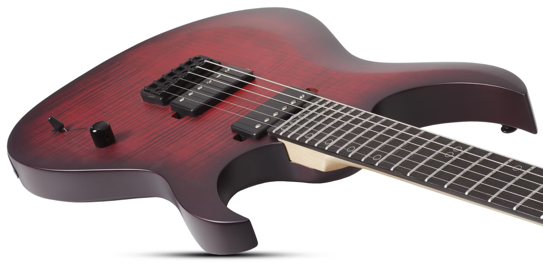 Schecter Sunset-6 Extreme 2h Ht Eb - Scarlet Burst - Metal electric guitar - Variation 2
