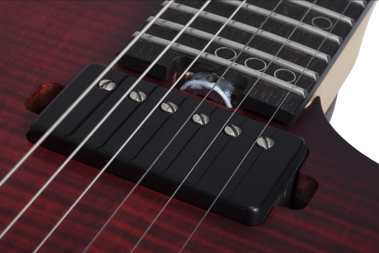 Schecter Sunset-6 Extreme 2h Ht Eb - Scarlet Burst - Metal electric guitar - Variation 4