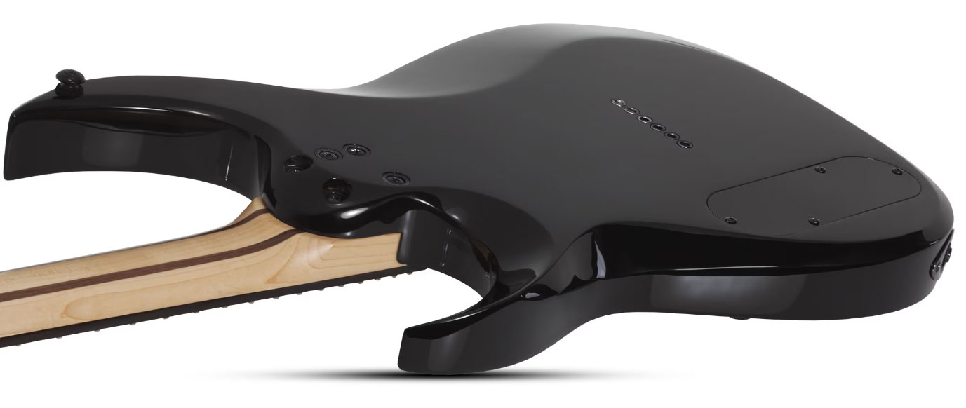 Schecter Sunset Triad 6 Tcs Ht Eb - Gloss Black - Metal electric guitar - Variation 5