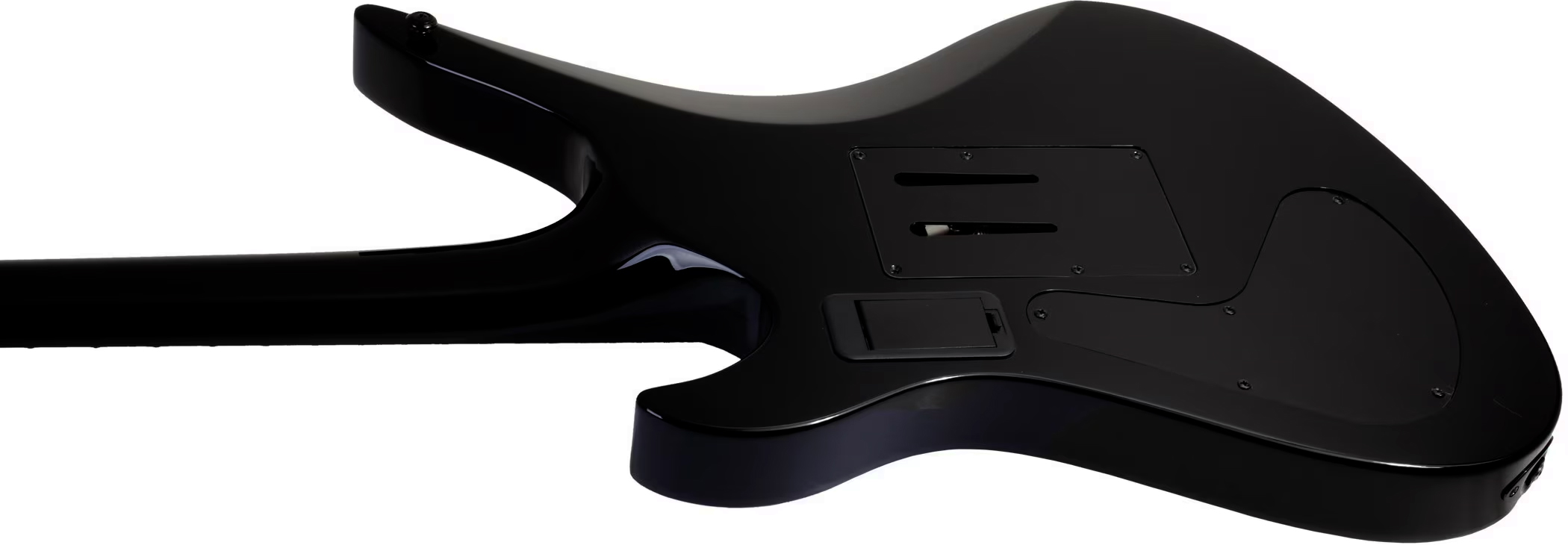 Schecter Synyster Custom-s Signature 2h Sustainiac Fr Eb - Black Silver - Str shape electric guitar - Variation 3