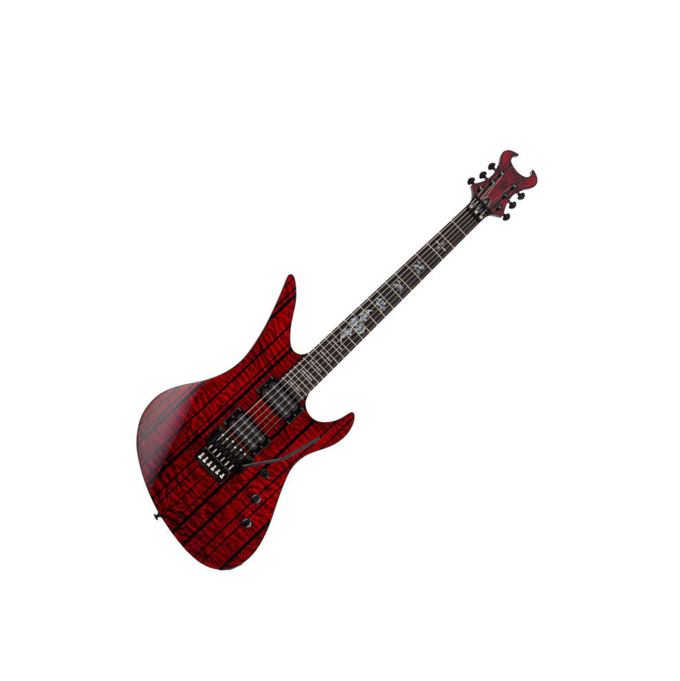Schecter Synyster Gates Standard Plus Fr Hh Eb - Transparent Deep Red - Signature electric guitar - Variation 1