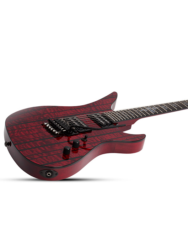 Schecter Synyster Gates Standard Plus Fr Hh Eb - Transparent Deep Red - Signature electric guitar - Variation 3