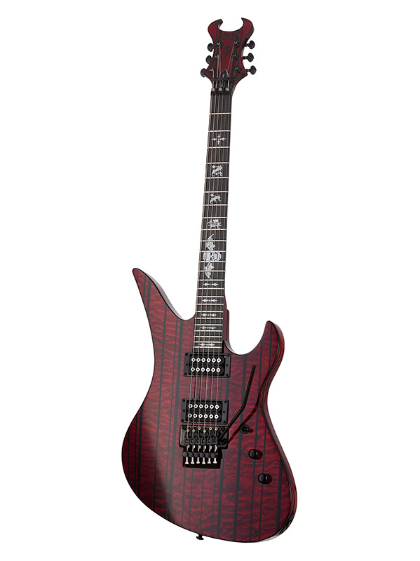 Schecter Synyster Gates Standard Plus Fr Hh Eb - Transparent Deep Red - Signature electric guitar - Variation 5