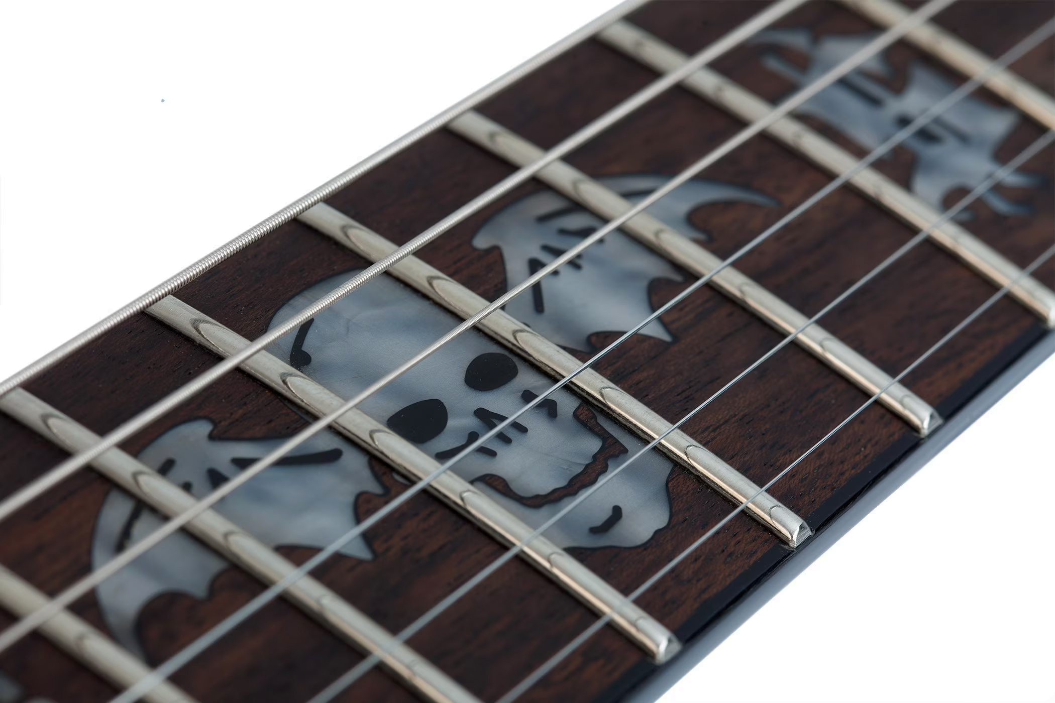 Schecter Synyster Standard Signature 2h Fr Eb - Gloss Black With Silver Pinstripes - Signature electric guitar - Variation 3