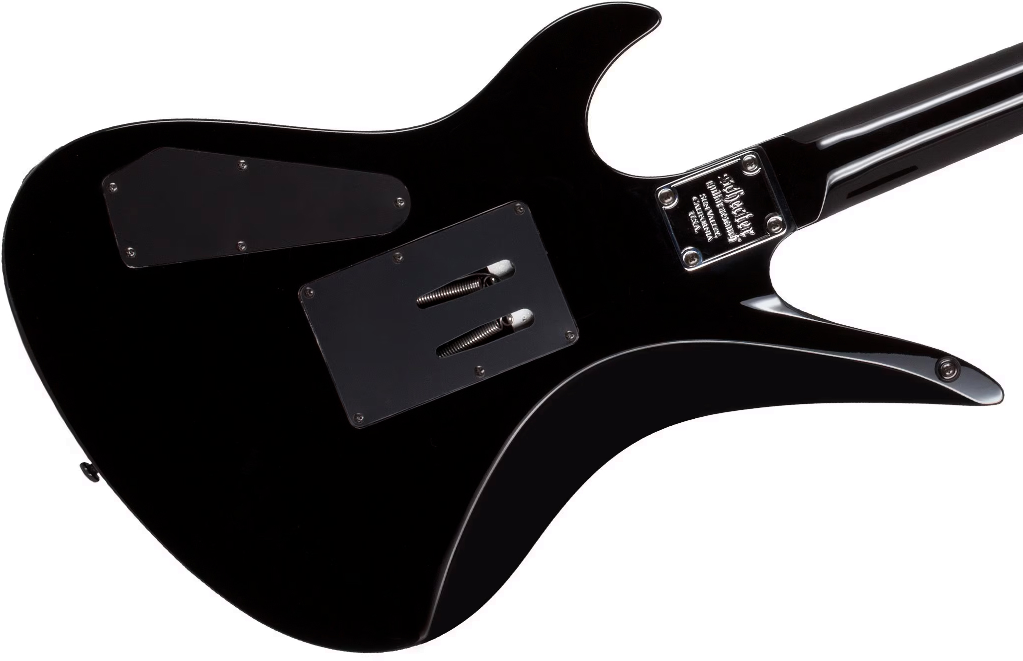 Schecter Synyster Standard Signature 2h Fr Eb - Gloss Black With Silver Pinstripes - Signature electric guitar - Variation 4
