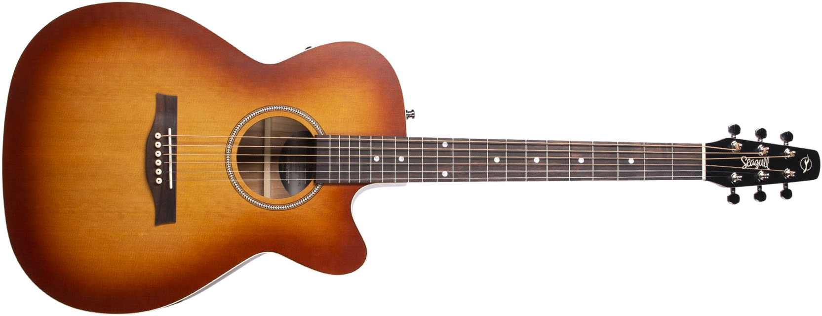 Seagull Entourage Ch Cw Eq Concert Hall Cedre Merisier Rw Presys - Rustic Burst Semi Gloss - Folk guitar - Main picture