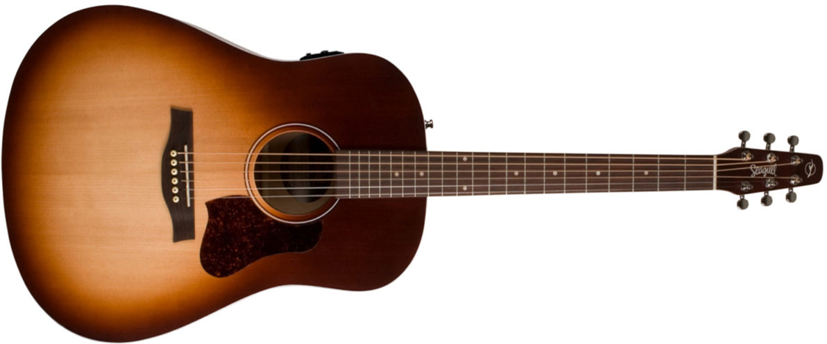 Seagull Entourage Presys Ii Dreadnought Epicea Merisier Rw - Autumn Burst - Electro acoustic guitar - Main picture