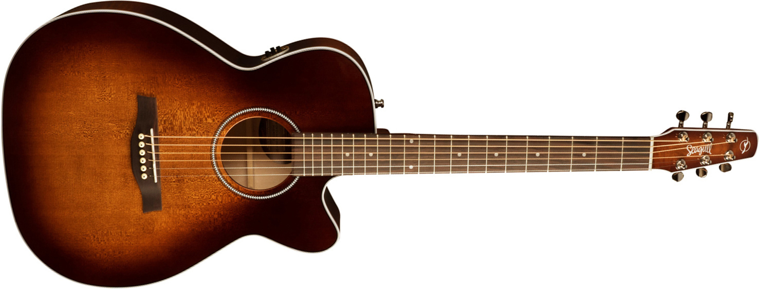 Seagull Performer Concert Hall Cw Epicea Erable Rw Qit +housse - Hg Burnt Umber - Electro acoustic guitar - Main picture