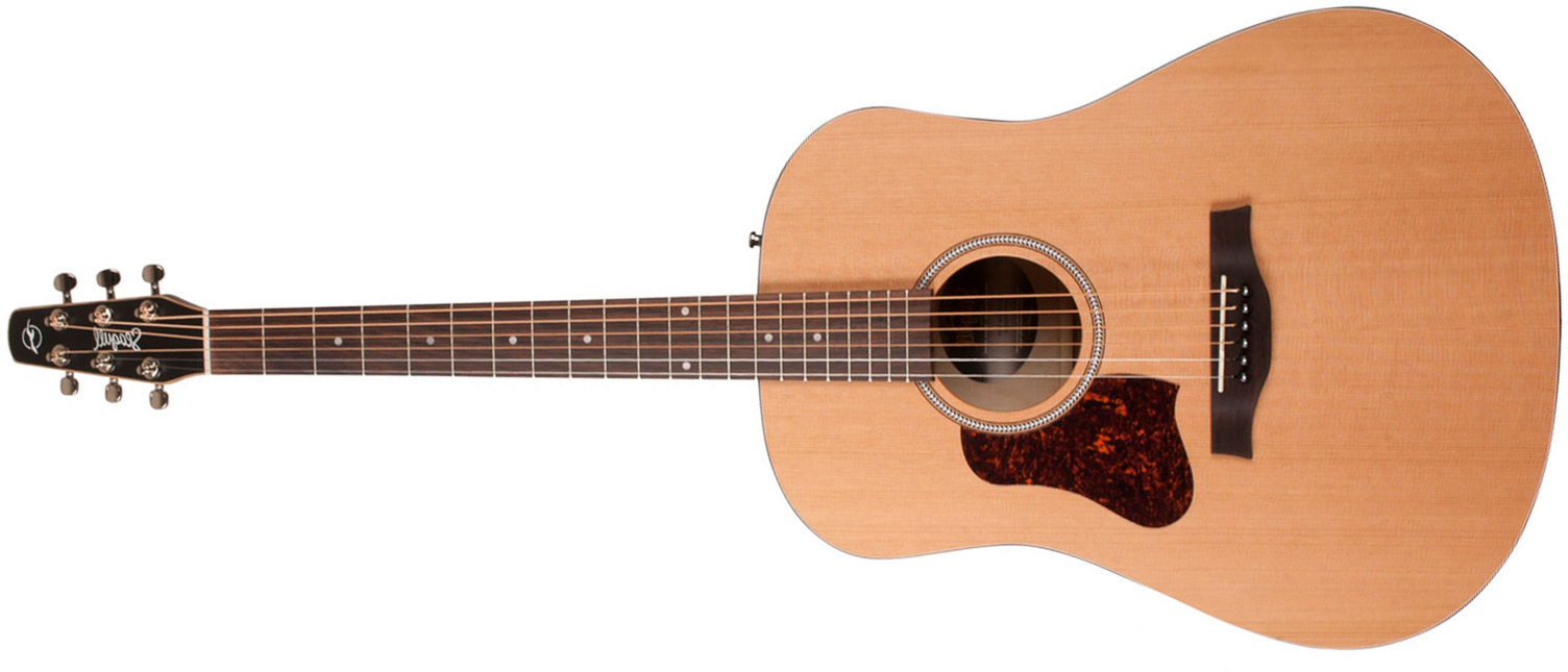 Seagull S6 Original Gaucher 2018 Dreadnought Cedre Merisier +housse - Natural - Acoustic guitar & electro - Main picture