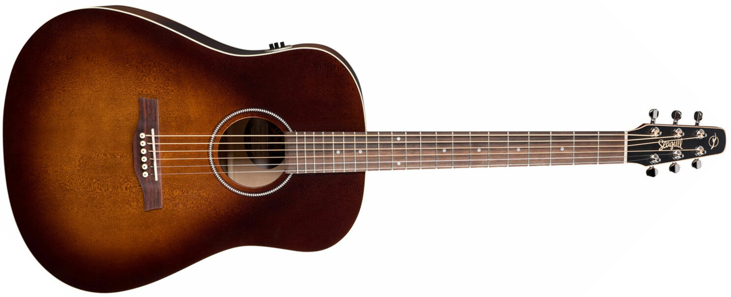 Seagull S6 Original Qit 2018 Dreadnought Cedre Merisier - Burnt Umber - Acoustic guitar & electro - Main picture