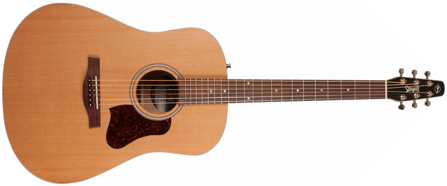 Seagull S6 Original Slim Qit 2018 Dreadnought Cedre Merisier - Natural - Acoustic guitar & electro - Main picture