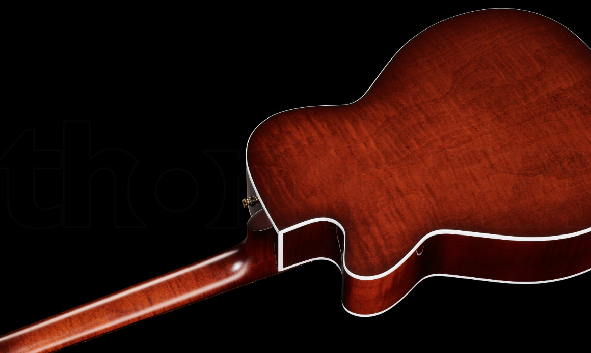 Seagull Performer Flame Maple Presys Ii Concert Hall Cw Epicea Erable Rw - Burst Umber - Electro acoustic guitar - Variation 4