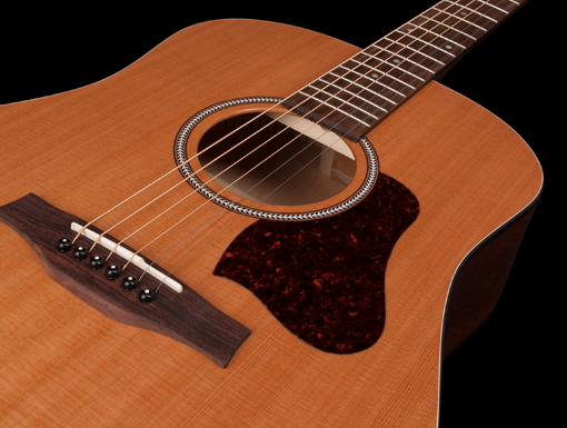 Seagull S6 Original Presys Ii Lh Gaucher Dreadnought Cedre Merisier Rw +housse - Natural Semi Gloss - Electro acoustic guitar - Variation 3