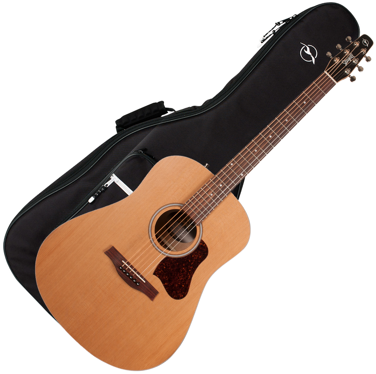 Seagull S6 Original Qit 2019 Dreadnought Cedre Merisier +housse - Natural - Electro acoustic guitar - Variation 1