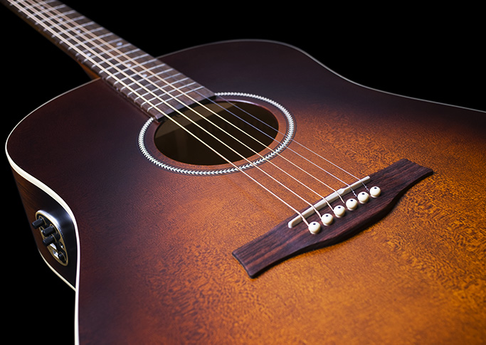 Seagull S6 Original Qit 2019 Dreadnought Cedre Merisier +housse - Burnt Umber - Electro acoustic guitar - Variation 3