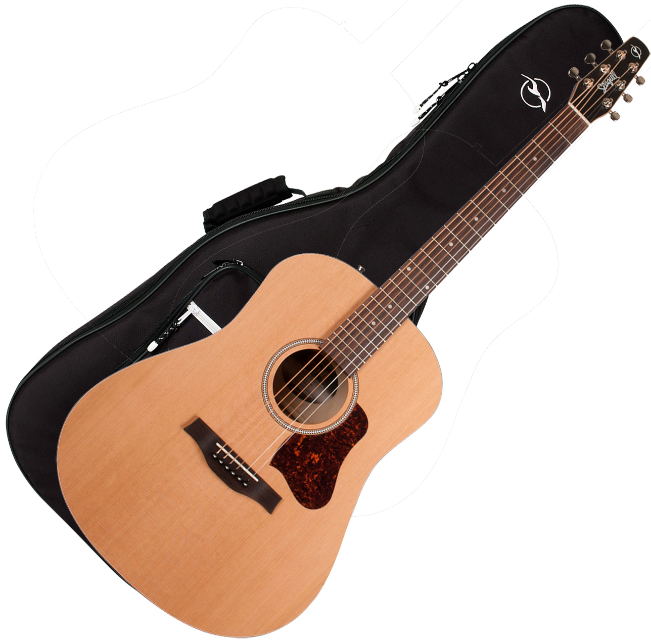 Seagull S6 Original Slim 2018 Dreadnought Cedre Merisier +housse - Natural - Acoustic guitar & electro - Variation 6