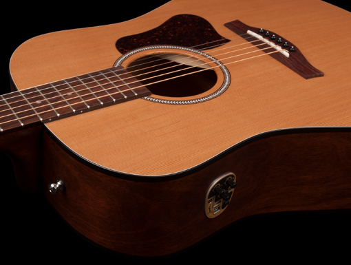 Seagull S6 Original Slim Qit 2018 Dreadnought Cedre Merisier - Natural - Acoustic guitar & electro - Variation 2