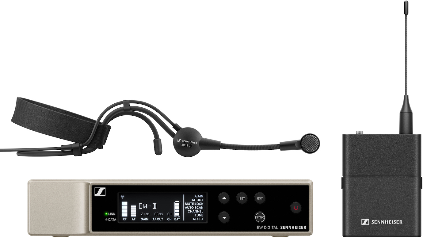 Sennheiser Ew-d Me3 Set (r1-6) - Wireless headworn microphone - Main picture