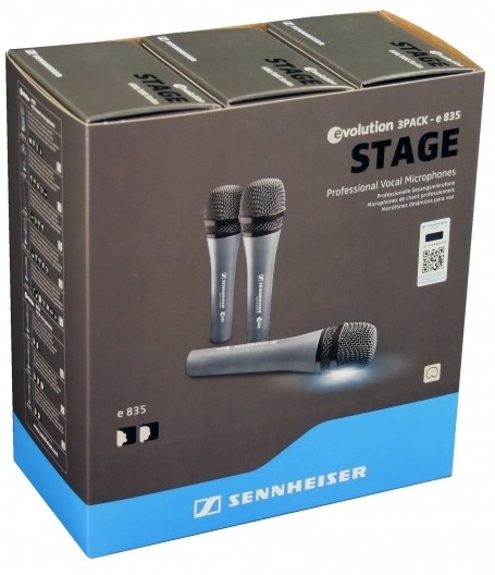 Sennheiser Kit 3 Micros E835 - - Wired microphones set - Main picture