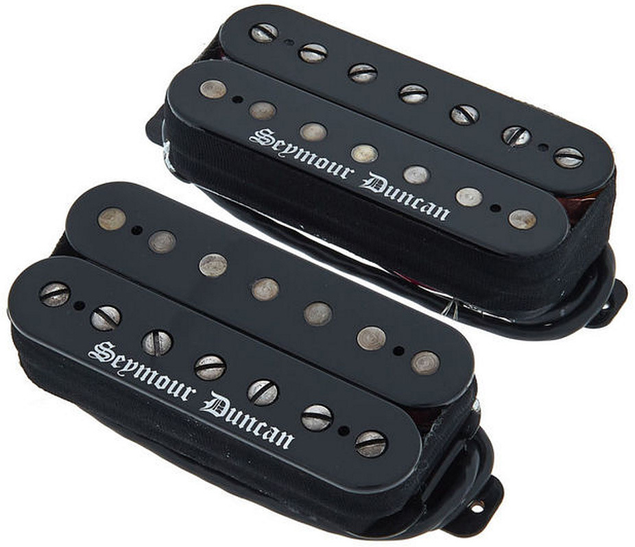 Seymour Duncan Black Winter 7 Stgr Humbucker 2-set 7-cordes Ceramic - Electric guitar pickup - Main picture