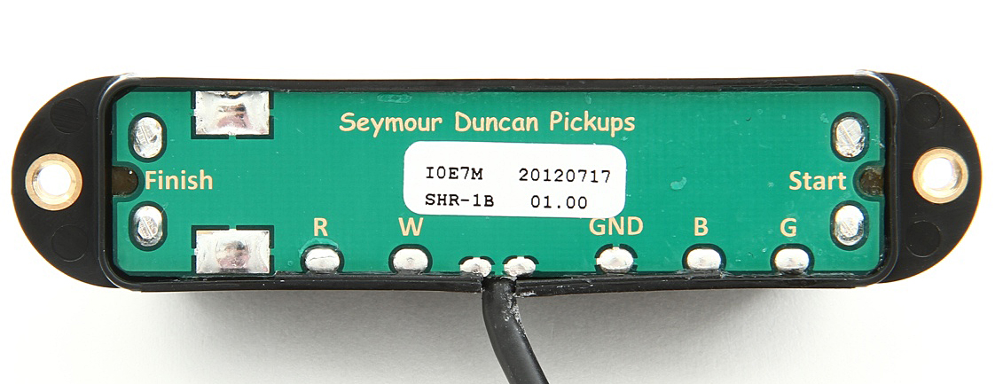 Seymour Duncan Shr-1b Hot Rails Strat – Bridge - Black - Electric guitar pickup - Variation 2