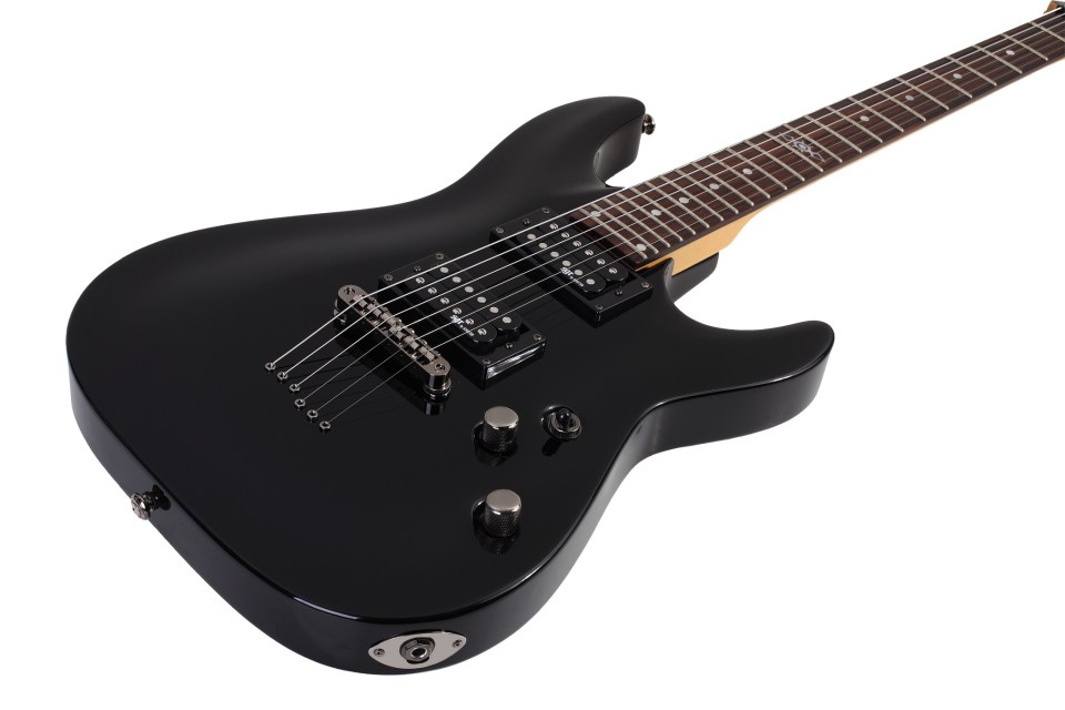 Sgr By Schecter C-1 Hh Ht Rw - Gloss Black - Str shape electric guitar - Variation 1