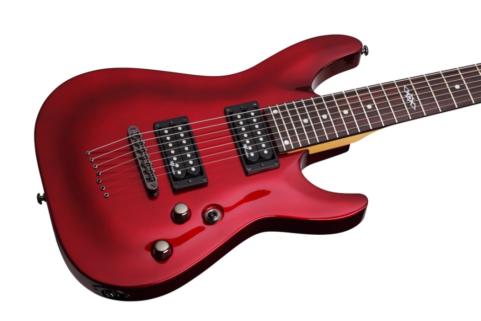 Sgr By Schecter C-7 2h Ht Rw - Metallic Red Gloss - 7 string electric guitar - Variation 2