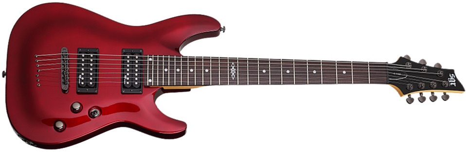Sgr By Schecter C-7 2h Ht Rw - Metallic Red Gloss - 7 string electric guitar - Main picture