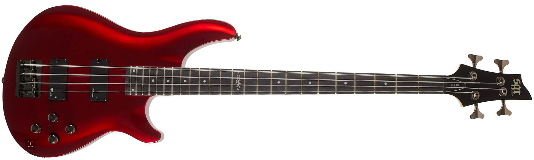 Sgr By Schecter C4 - Metallic Red - Solid body electric bass - Main picture