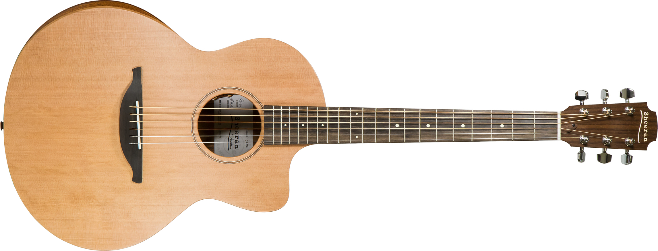 Sheeran By Lowden S03 Orchestra Model Cedre Palissandre Eb +housse - Natural Satin - Acoustic guitar & electro - Main picture