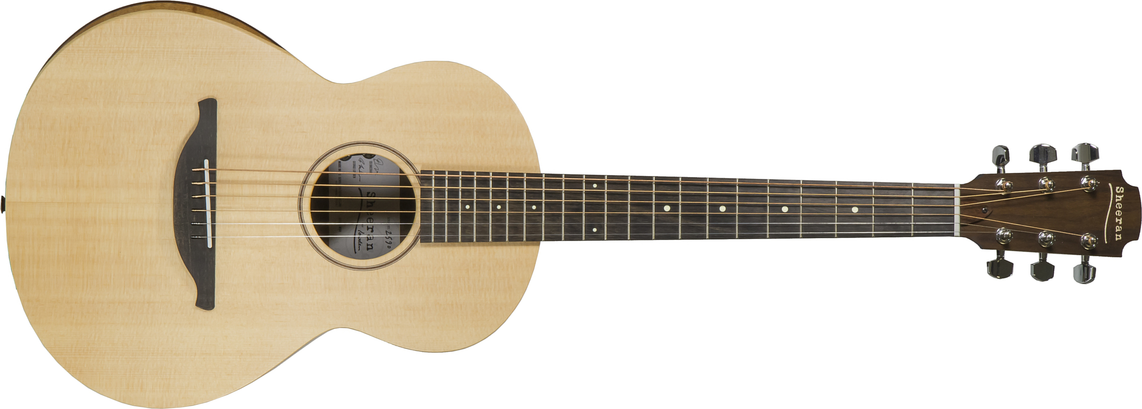 Sheeran By Lowden W04 Parlor Epicea Noyer Eb +housse - Natural Satin - Acoustic guitar & electro - Main picture