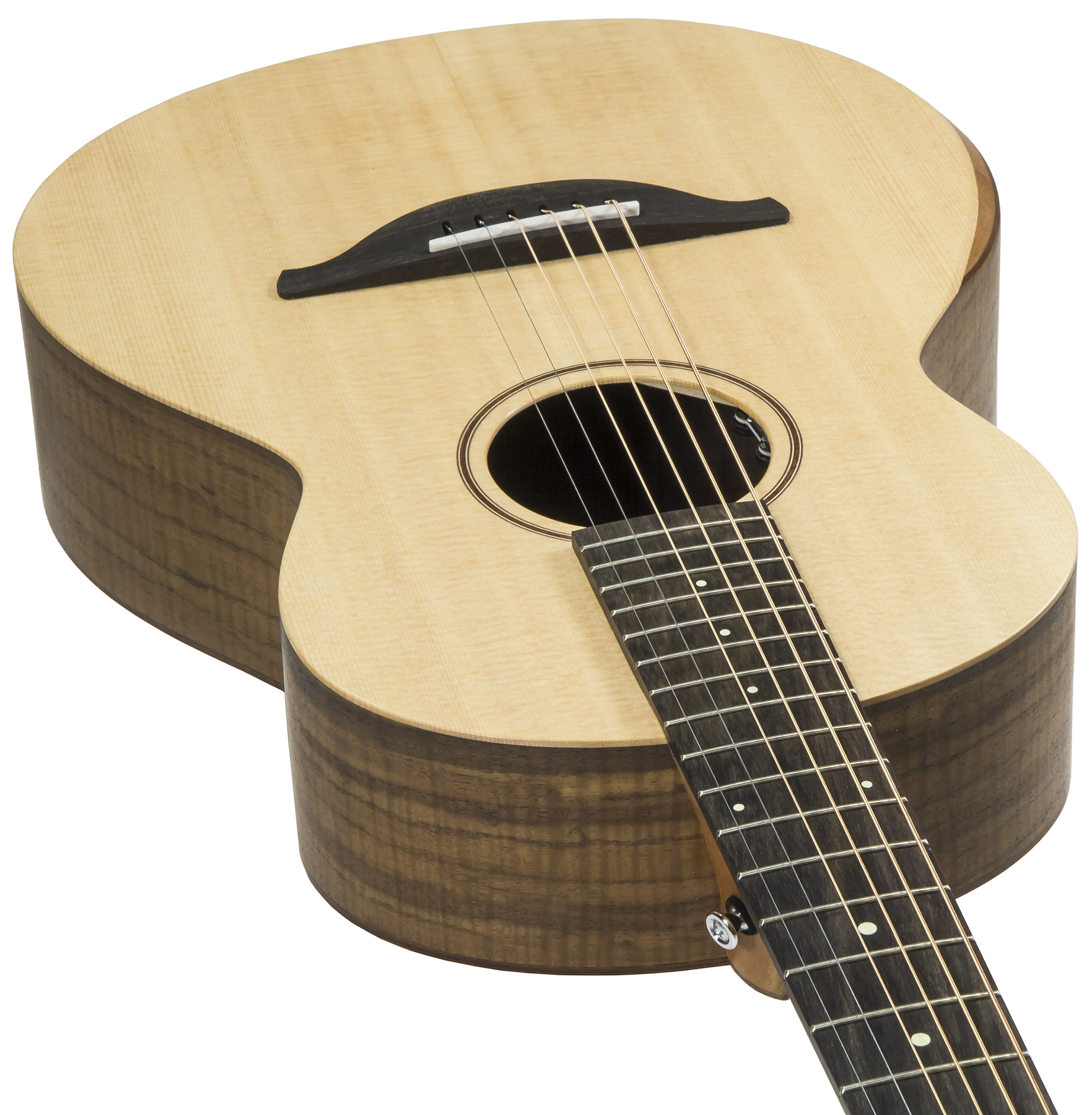 Sheeran By Lowden W04 Parlor Epicea Noyer Eb +housse - Natural Satin - Acoustic guitar & electro - Variation 3