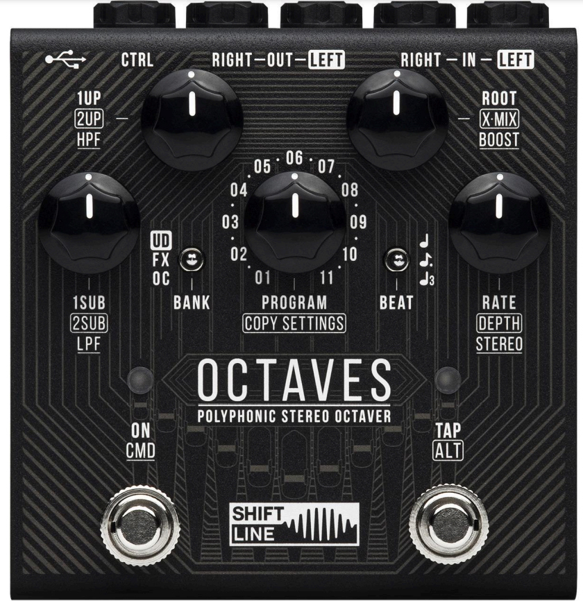 Shift Line Octaves Polyphonic Stereo Octaver - Harmonizer effect pedal - Main picture