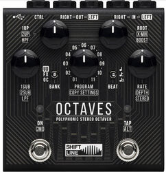 Harmonizer effect pedal Shift line Octaves Poplyphonic Stereo Octaver