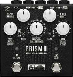 Modulation, chorus, flanger, phaser & tremolo effect pedal Shift line Prism III Modulation-Filter-Pad